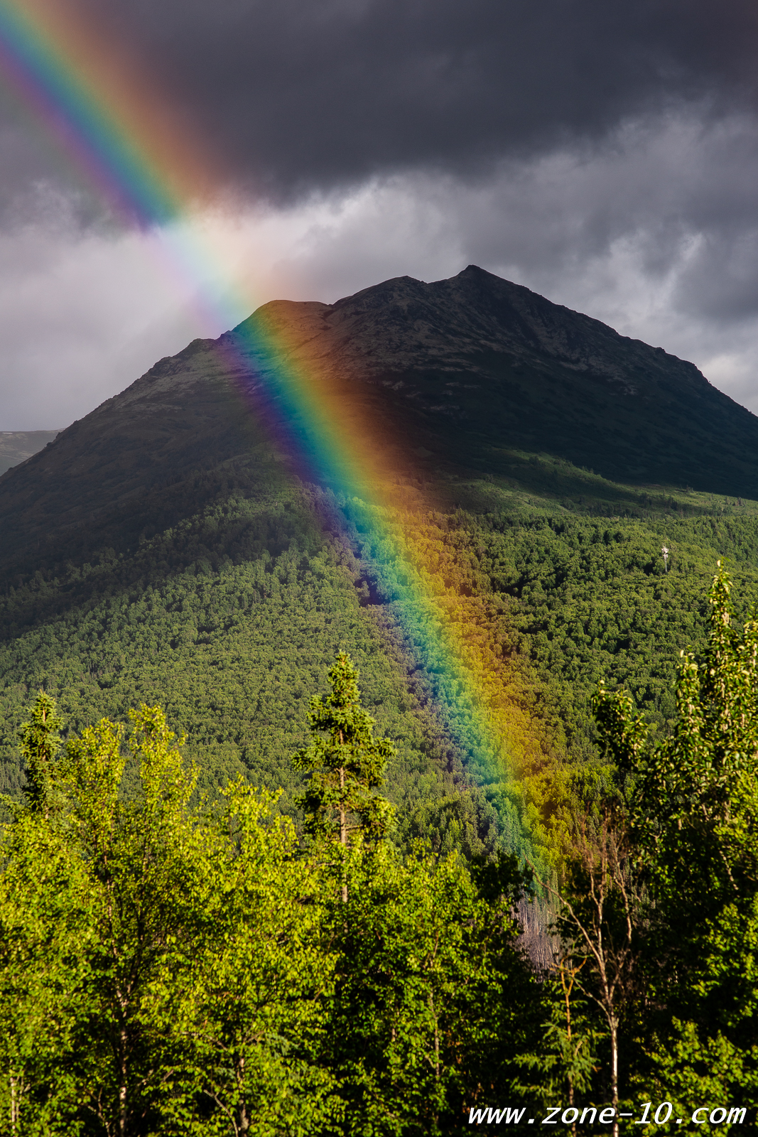 Rainbow and Mountain