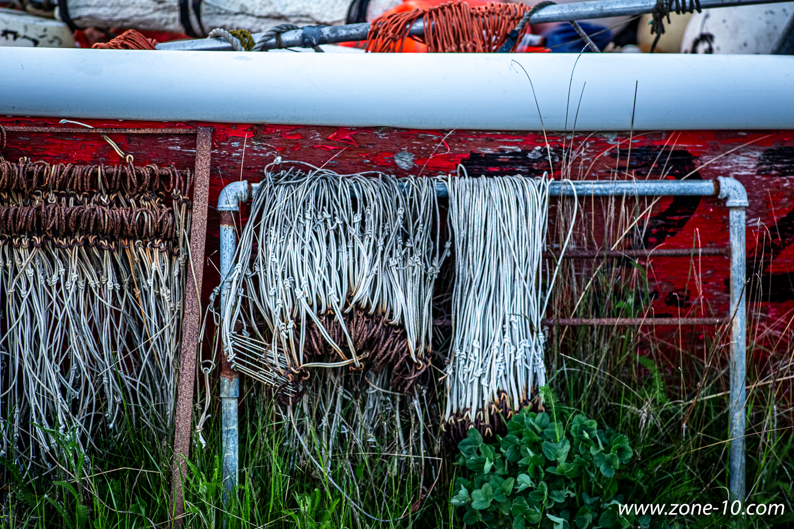 Fishing Gear and Red Paint
