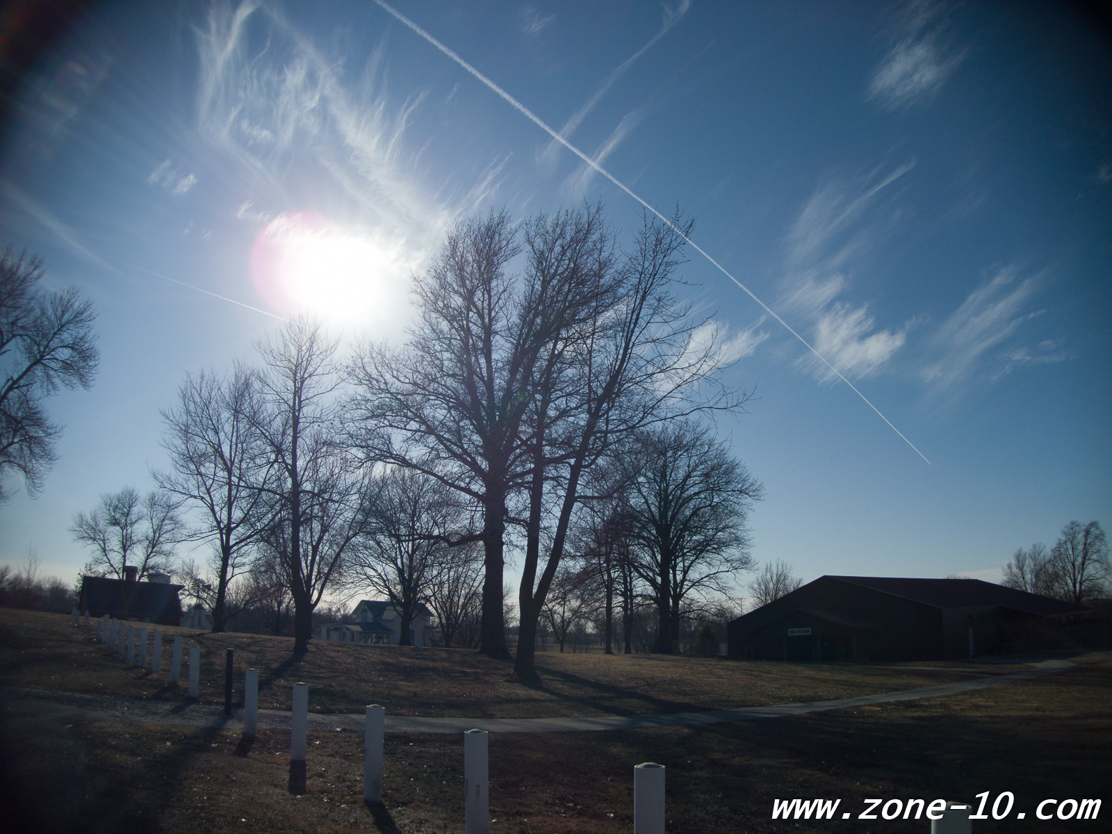 wide-angle flare and vignetting