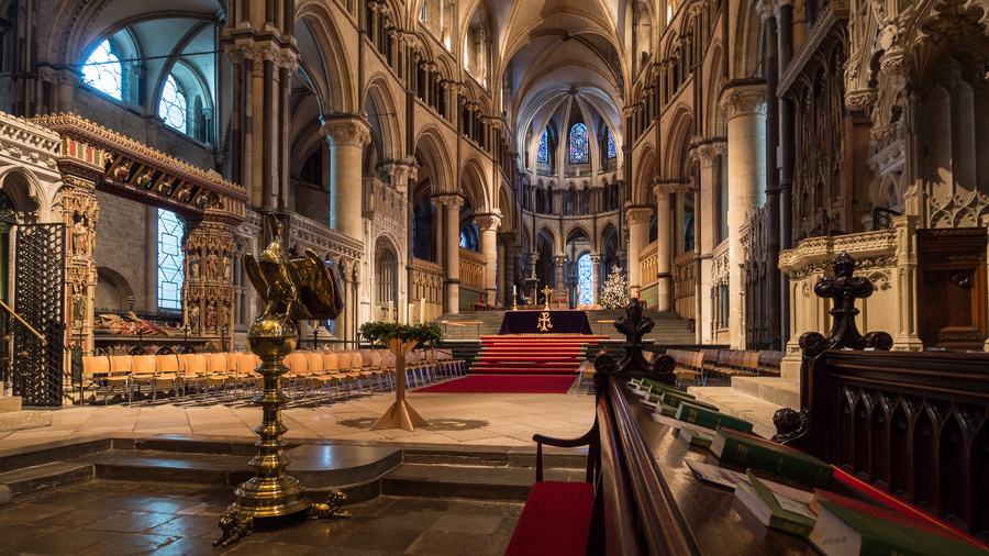 View of the chancel from the choir