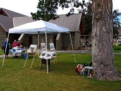 My display area at the Alexandra Saturday market