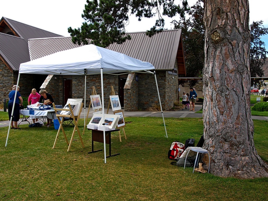 My display area at the Alexandra Saturday market