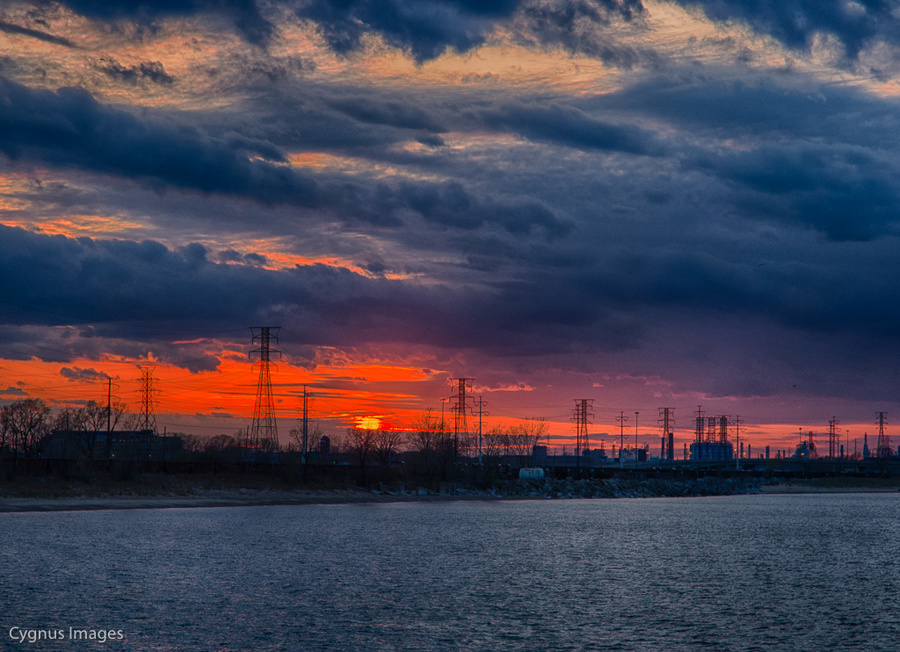 Sunset Over The Lake