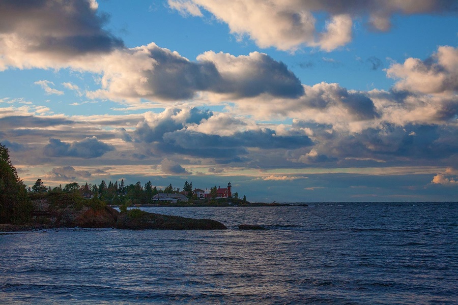 dusk over Eagle Harbor