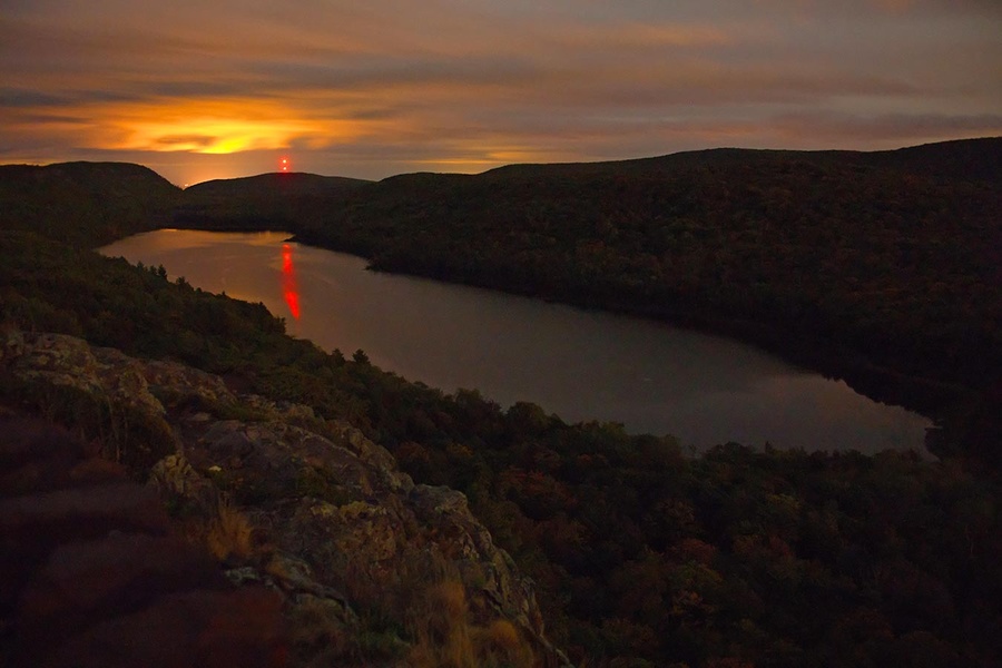 Lake of the Clouds by moonlight