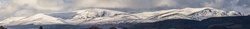 Last snow on Beinn Wyvis plateau, 12 April 2015.jpg