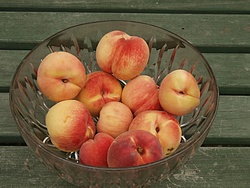 Local peaches, ready to eat.