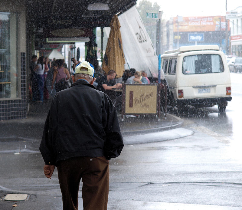 Into the rain