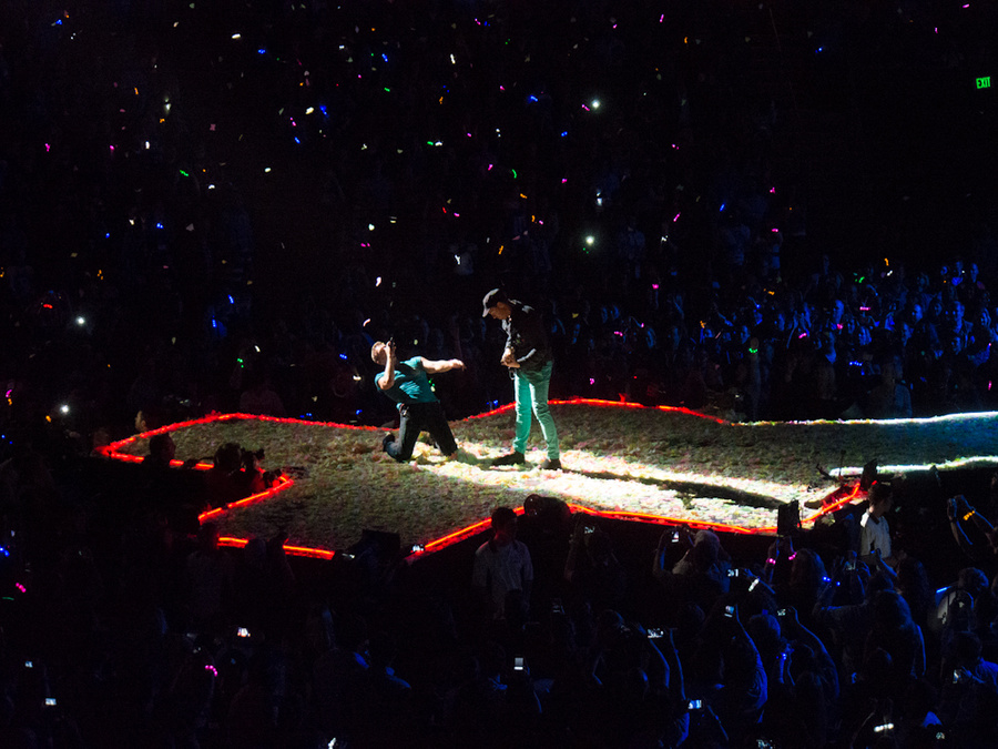 Coldplay concert in Seattle 4/25/12