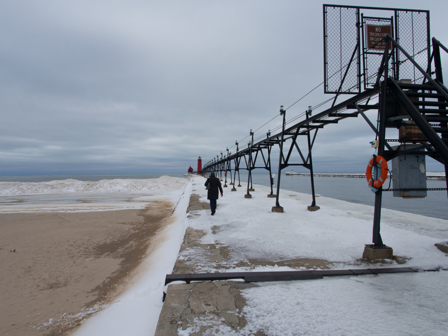 Grand Haven Pier, Michigan (2/21/13)