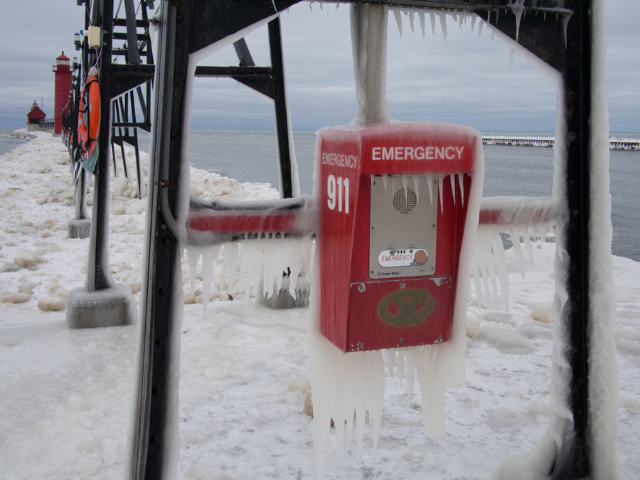 Grand Haven Pier, Michigan (2/21/13)