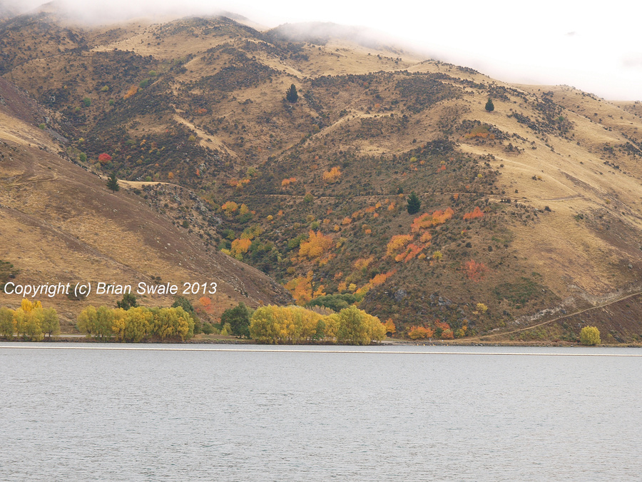 Hills behind Lake Dunstan.