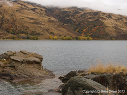 Hills beside Lake Dunstan.