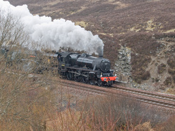 Steaming up towards Druimachadar