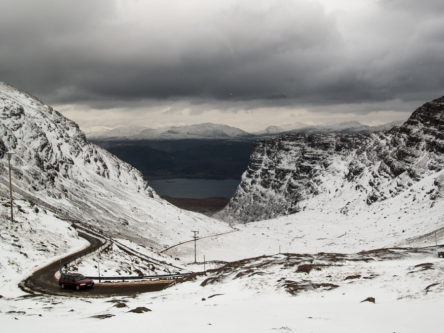 Looking back towards Kishorn from Bealach na Ba