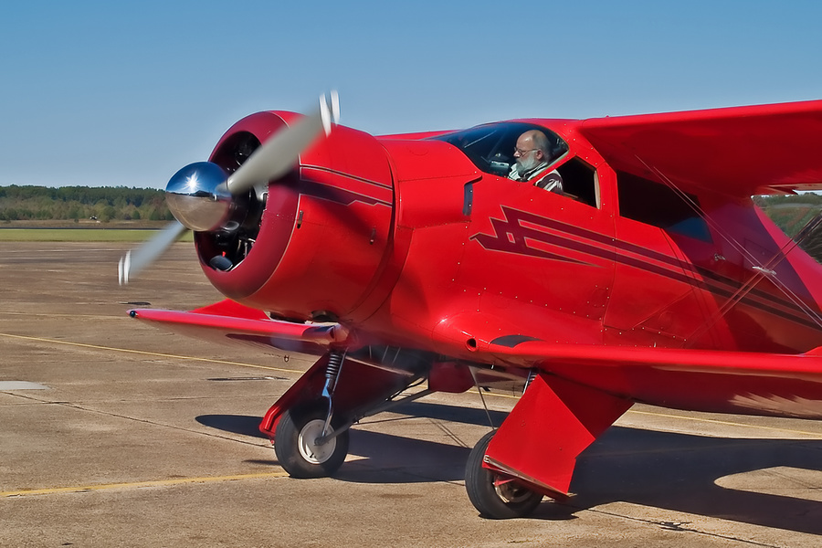 Staggerwing Cranking