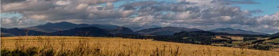 View to the Fannaich hills