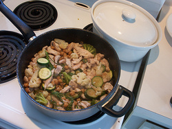 Stir-fry stage three.