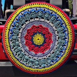 Crocheted Jeep Wheel Cover