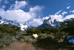 Camping at Parque Nacional Torres del Paine
