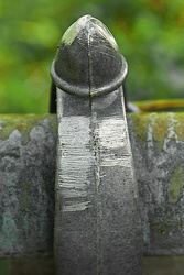 Squirrel Marks on Aluminum Fence Fittings