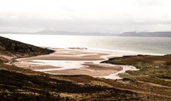 Sand Bay looking over to Skye
