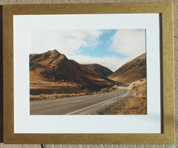 "Lindis Pass Road" framed.